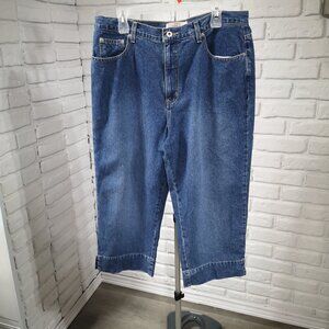 Reflect Jeans Ladies Size 16 Medium Wash Made in Mexico Jean Capri's